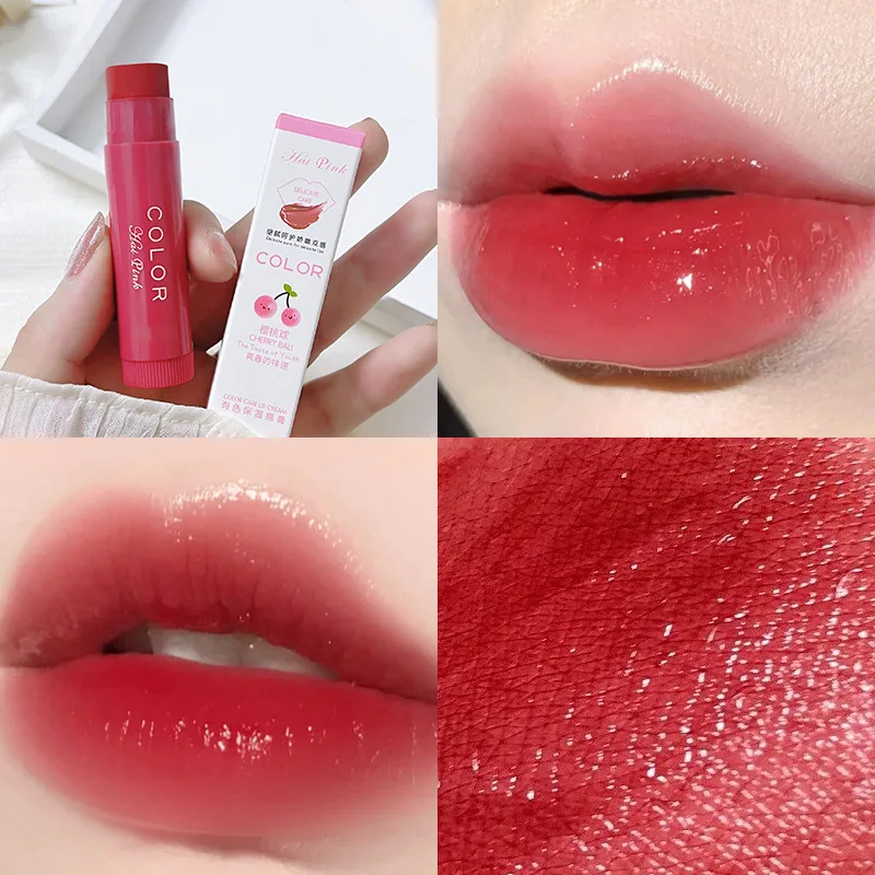 Lip Tint Korean - ลิปสติกสีแดงจางลงลิปสติกป้องกันการแห้งเครื่องสำอางดูแลเครื่องสำอางสีสันลิปบาล์มให้ความชุ่มชื่น