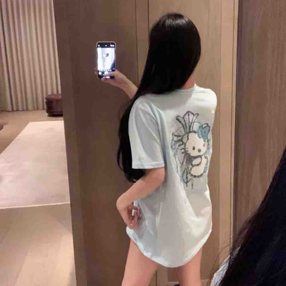 เวอร์ชั่นเกาหลี เสื้อยืดผู้หญิ - Korean Lifestyle บทวิจารณ์และราคา