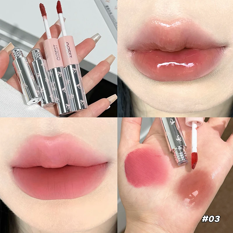 QIBEST ลิปกลอสแบบสองหัว สีแดงเ - Lip Tint Korean บทวิจารณ์และราคา