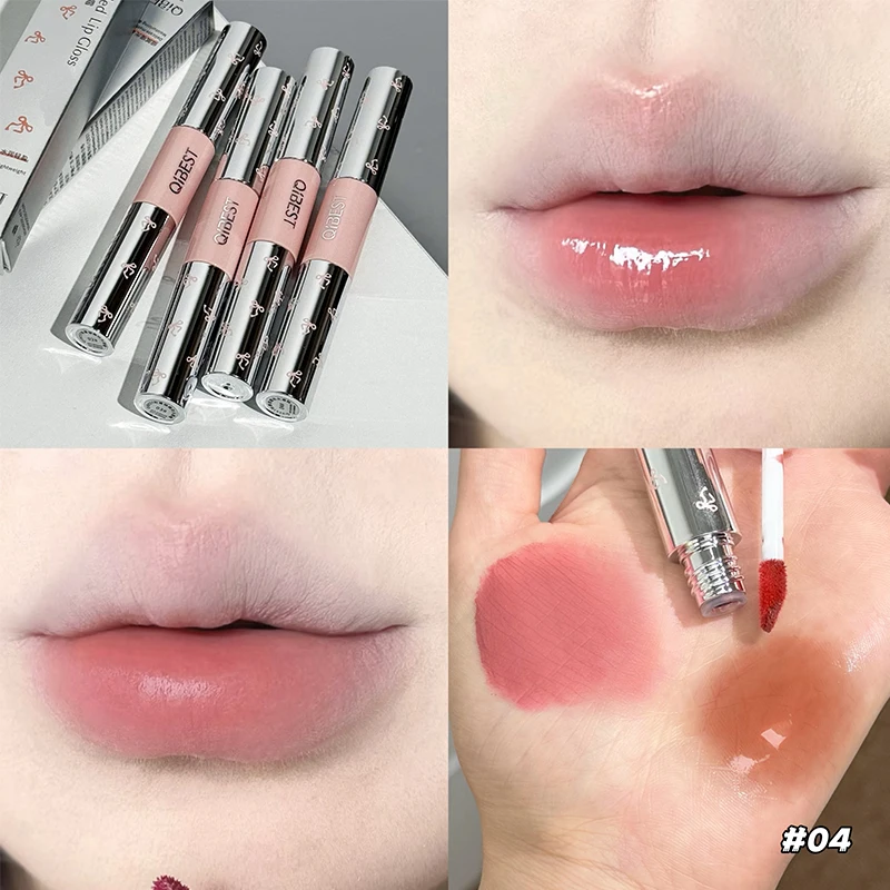 QIBEST ลิปกลอสแบบสองหัว สีแดงเ - Lip Tint Korean บทวิจารณ์และราคา