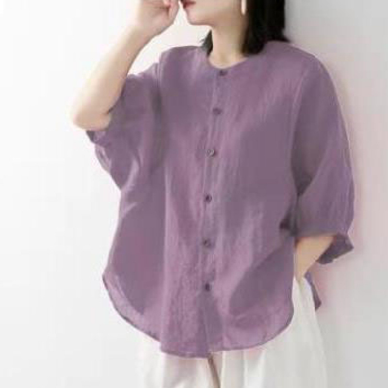เสื้อเชิ้ตผ้าฝ้ายและผ้าลินินสำ - Korean Lifestyle บทวิจารณ์และราคา
