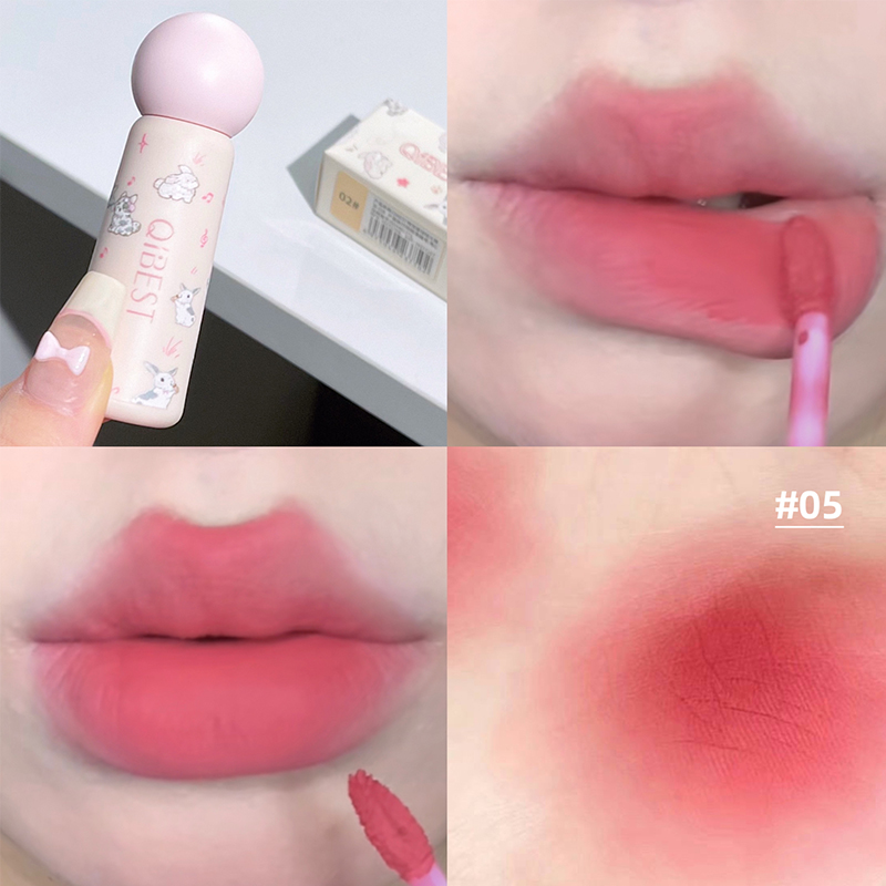QIBEST ลิปแมทกำมะหยี่น่ารัก กั - Lip Tint Korean บทวิจารณ์และราคา