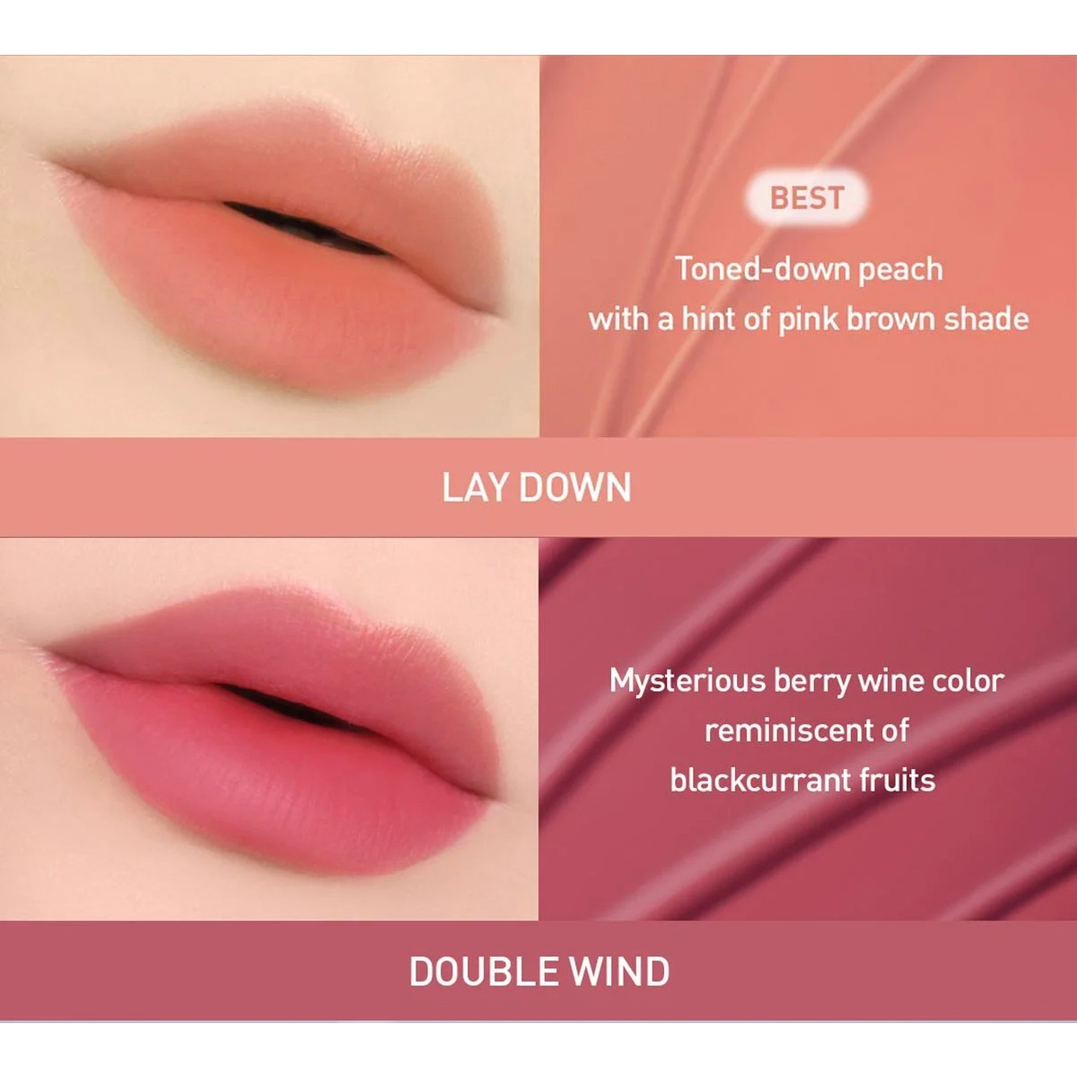 3CE BLUR WATER TINT, สีที่สามา - Lip Tint Korean บทวิจารณ์และราคา