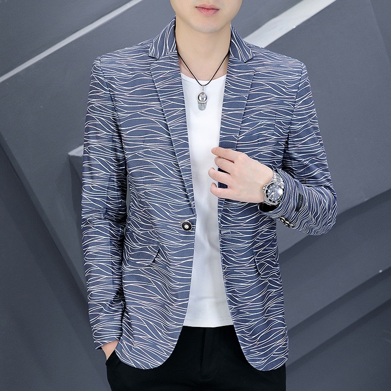 เสื้อแจ็คเก็ตสูทผู้ชายทรงสลิมฟ - The Korean Lifestyle บทวิจารณ์และราคา